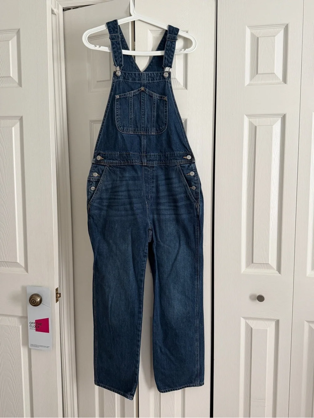 Women’s Old Navy Dark Wash Denim Overalls 8